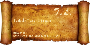 Takács Linda névjegykártya